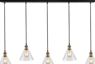 Safavieh Presta PND4110A Black / Gold Lamp Main On