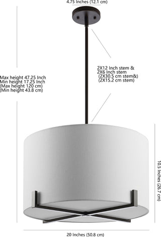 Safavieh Tarlon PND4112A Oil Rub Bronze Lamp main image