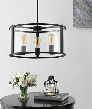 Safavieh Manlen PND4116A Bronze Lamp Room Scene Off Feature