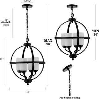 Safavieh Forler PND4117B Black Lamp main image