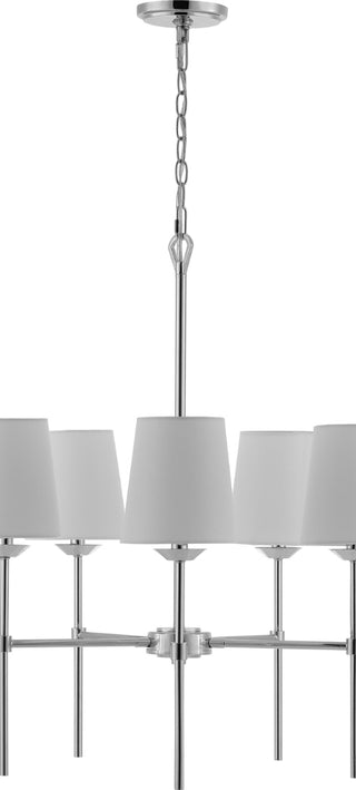 Safavieh Dortra PND4118A Chrome / White Lamp Main Off