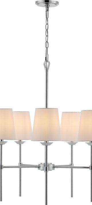 Safavieh Dortra PND4118A Chrome / White Lamp Main On