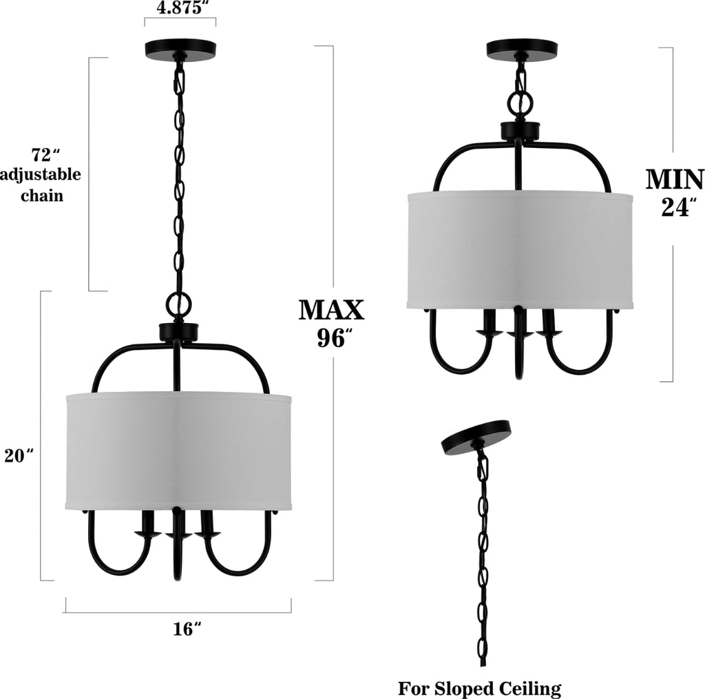 Safavieh Jemmi PND4119B Black Lamp main image