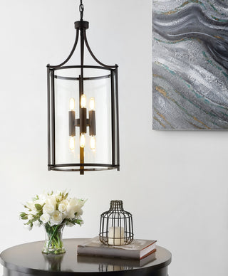 Safavieh Venzor PND4120A Bronze Lamp Room Scene On Feature