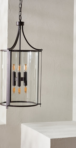 Safavieh Venzor PND4120A Bronze Lamp Room Scene Off Feature