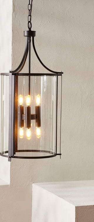 Safavieh Venzor PND4120A Bronze Lamp Room Scene On Feature