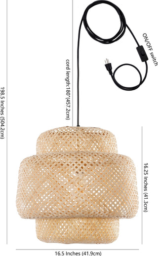 Safavieh Klara PND4128A Natural Lamp main image