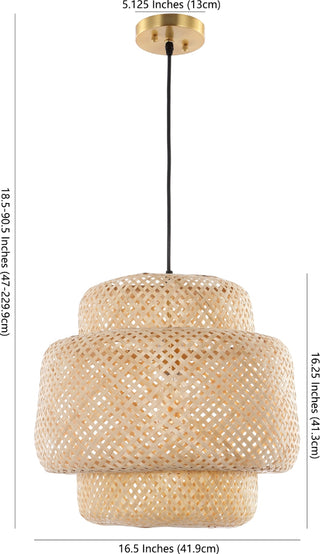 Safavieh Klara PND4128A Natural Lamp Main On