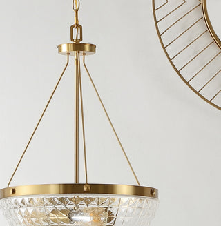 Safavieh Thorin PND4131A Brass Lamp Room Scene Off Feature