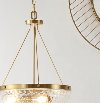 Safavieh Thorin PND4131A Brass Lamp Room Scene On Feature