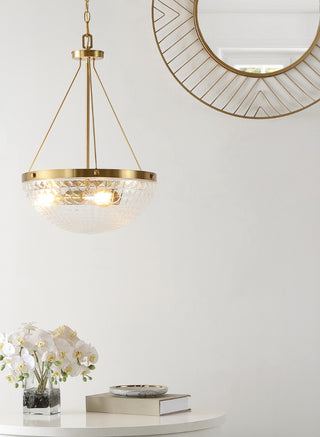Safavieh Thorin PND4131A Brass Lamp Room Scene On Feature