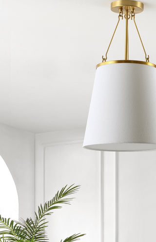 Safavieh Valor PND4133A Gold / White Lamp Room Scene Off Feature