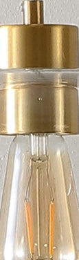 Safavieh Warden PND4134A Gold / Clear Lamp main image