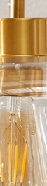 Safavieh Warden PND4134A Gold / Clear Lamp Room Scene Off Feature