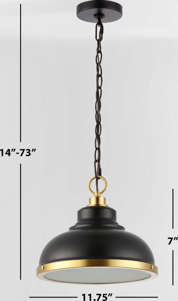 Safavieh Bastion PND4137A Black / Brass Lamp main image