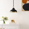 Safavieh Bastion PND4137A Black / Brass Lamp Room Scene Off Feature