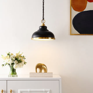 Safavieh Bastion PND4137A Black / Brass Lamp Room Scene On Feature