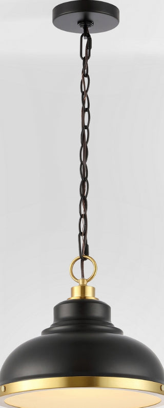 Safavieh Bastion PND4137A Black / Brass Lamp Main On
