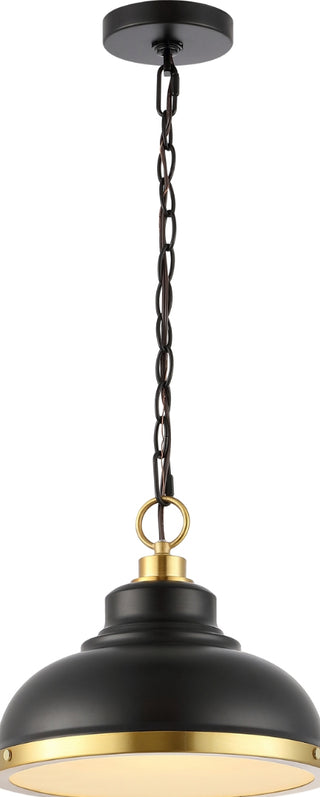 Safavieh Bastion PND4137A Black / Brass Lamp Main On