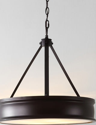 Safavieh Camlyn PND4138A Oil Rub Bronze Lamp Room Scene On Feature