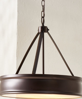 Safavieh Camlyn PND4138A Oil Rub Bronze Lamp Room Scene On Feature