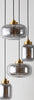 Safavieh Equinox PND4142A Smoke Grey / Brass Lamp Room Scene Off Feature
