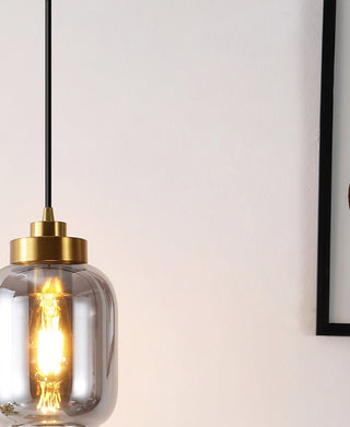 Safavieh Ethyx PND4143A Smoke Grey / Brass Lamp Room Scene On Feature