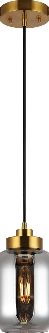 Safavieh Ethyx PND4143A Smoke Grey / Brass Lamp main image