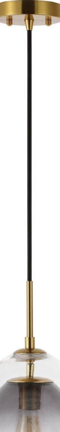 Safavieh Eclipse PND4147A Smoke Grey / Brass Lamp Main Off