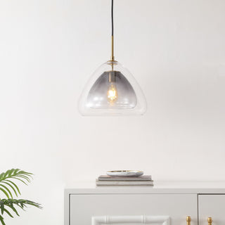 Safavieh Eclipse PND4147A Smoke Grey / Brass Lamp Room Scene On Feature