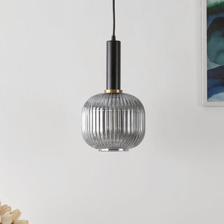 Safavieh Rynner PND4148A Smoke Grey / Black Lamp Room Scene Off Feature