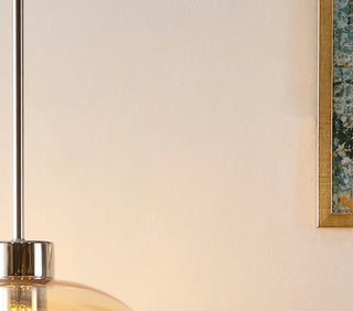 Safavieh Jorie PND4151A Amber / Nickel Lamp Room Scene On Feature