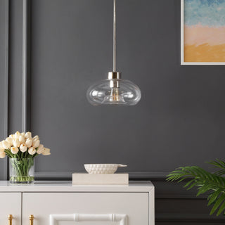 Safavieh Wessley PND4152A Clear / Nickel Lamp Room Scene Off Feature