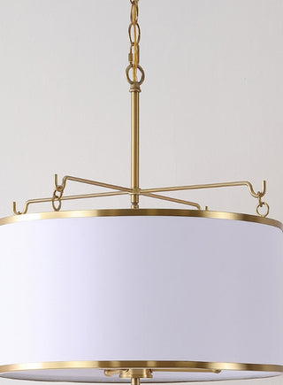 Safavieh Perzeta PND4158A Brass / White Lamp Room Scene Off Feature