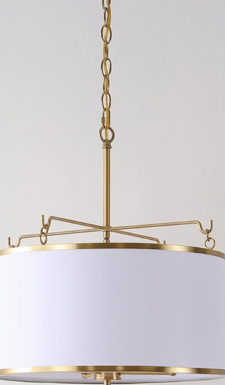 Safavieh Perzeta PND4158A Brass / White Lamp Room Scene Off Feature