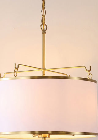 Safavieh Perzeta PND4158A Brass / White Lamp Room Scene On Feature