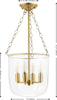 Safavieh Dahye PND4159A Clear / Brass Lamp main image