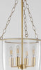 Safavieh Dahye PND4159A Clear / Brass Lamp Room Scene Off Feature
