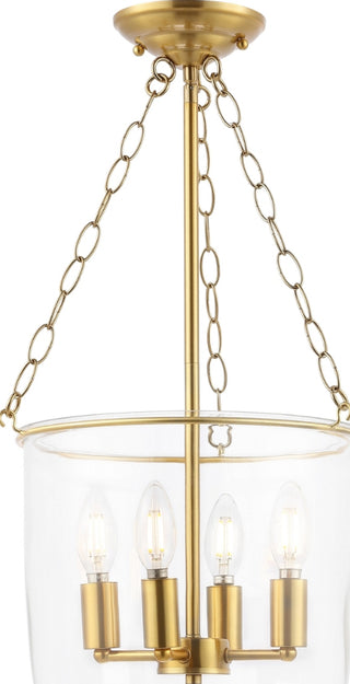 Safavieh Dahye PND4159A Clear / Brass Lamp Main On