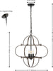 Safavieh Galvin PND4163A Black / Walnut Lamp main image