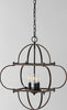 Safavieh Galvin PND4163A Black / Walnut Lamp Room Scene Off Feature