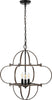 Safavieh Galvin PND4163A Black / Walnut Lamp Main Off