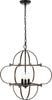 Safavieh Galvin PND4163A Black / Walnut Lamp Main On