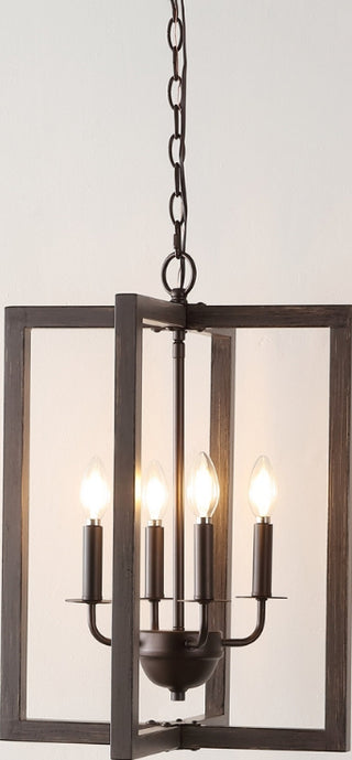 Safavieh Winter PND4164A Walnut / Oil Rub Bronze Lamp Room Scene On Feature