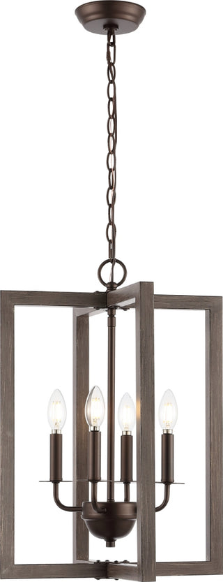 Safavieh Winter PND4164A Walnut / Oil Rub Bronze Lamp Main On