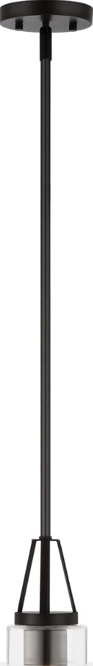 Safavieh Raylen PND4170A Clear / Oil Rub Bronze Lamp Main On
