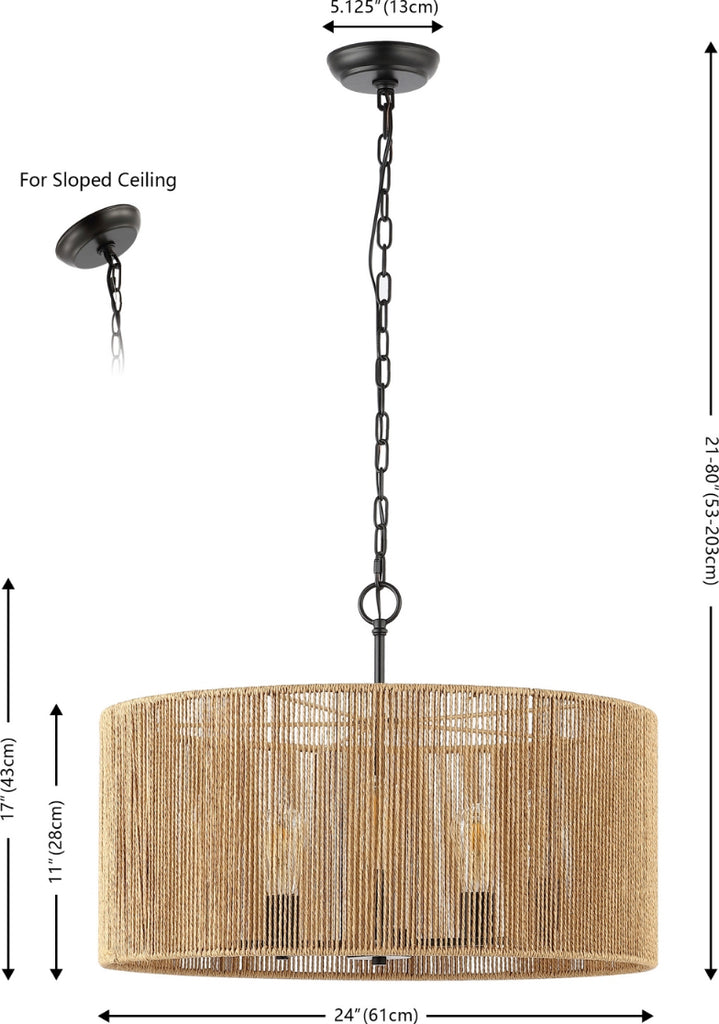 Safavieh Rylumi PND4173A Natural / Black Lamp main image