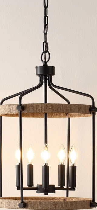 Safavieh Dwyer PND4174A Black / Brown Lamp Room Scene On Feature