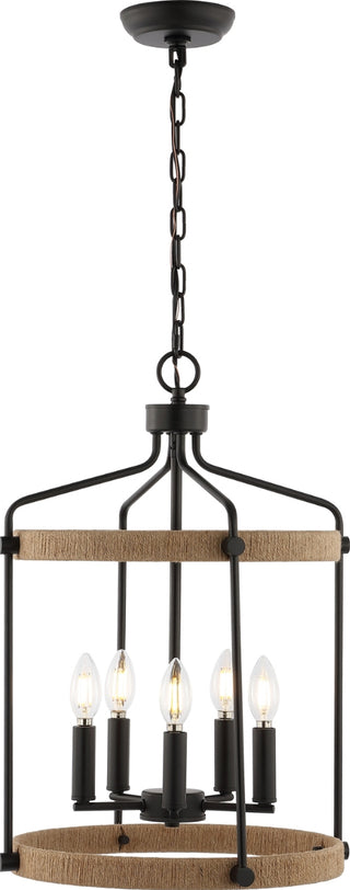 Safavieh Dwyer PND4174A Black / Brown Lamp Main On