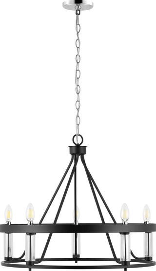 Safavieh Trenton PND4177A Black / Chrome Lamp Main Off